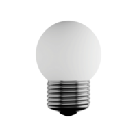Smart LED bulb in isolated transparent background png