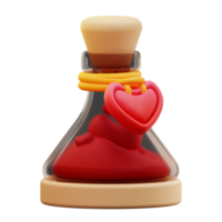 3d illustration of love potion png