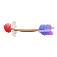 3d illustration de l'amour La Flèche ornement png