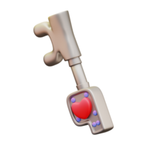 3d ilustración de amor bloquear png