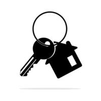 black House keys icon. House keys lock symbol. protection and security sign vector