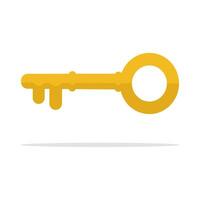 Key icon or key symbol. protection and security sign. vector lock symbol