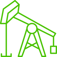 petróleo y gas línea icono símbolo ilustración png