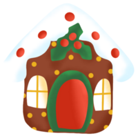 peperkoek huis voor Kerstmis png