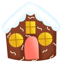 peperkoek huis voor Kerstmis png