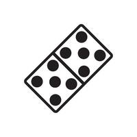 Dominoes icon vector