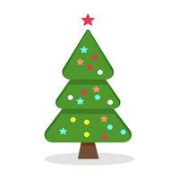 Christmas tree. isolated on background. vector illustration