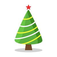 Christmas tree. isolated on background. vector illustration