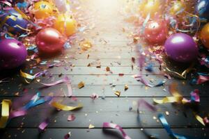 AI generated Party vibes Energetic background perfect for a birthday celebration photo