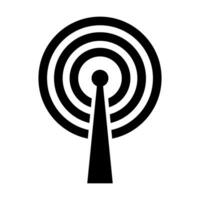 Wireless wifi or sign for remote internet access icon on white background, Flat style for graphic and web design vector