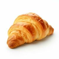 AI generated Variety of Visually Appealing Fresh Baked French Croissants photo