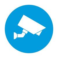 Security camera icon for graphic design, logo, web site, social media, mobile app, ui vector