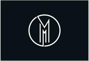 letter MM business logo free vector