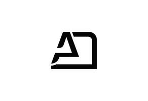 sdAD or letter A logo vector