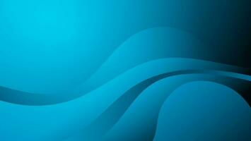 Blue gradient background with waves. vector