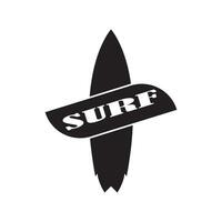 Surfboard logo icon design vector illustration template.