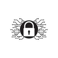 Network security logo icon, vector illustration design