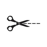 Ribbon cutting logo icon, design vector illustration template.