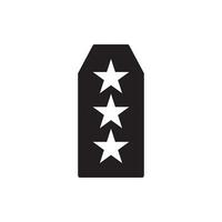 militar rango icono logo vector diseño modelo