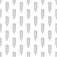 Seamless pattern with ice cream doodle for decorative print, wrapping paper, greeting cards, wallpaper and fabric vector