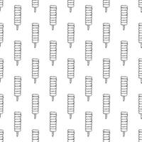 Seamless pattern with ice cream doodle for decorative print, wrapping paper, greeting cards, wallpaper and fabric vector