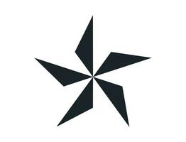 estrella símbolo y sencillo estilo aislado estrella icono en blanco antecedentes plano diseño estilo mínimo vector ilustración.