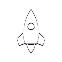 rocket icon vector