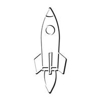 rocket icon vector