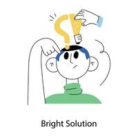 Trendy Bright Solution vector