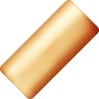 3d guld geometrisk form png