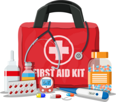 Medical first aid kit png