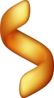 3d guld geometrisk form png