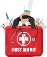 Medical first aid kit png