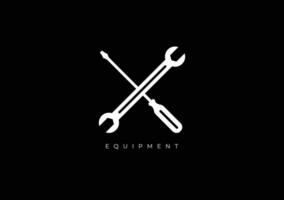 EQUIPMENT CROSS LOGO vector