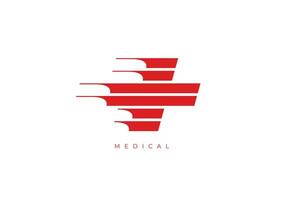 logotipo de servicio médico vector