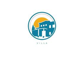 VILLA SILHOUETTE LOGO vector