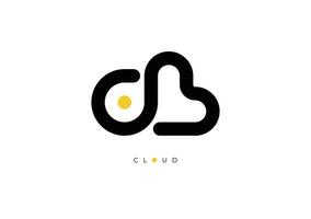 nube digital logo vector