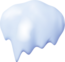 3d nieve hielo formas ventisquero png