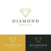 creativo lujo diamante logo modelo diseño. logo para negocio, joyas, marca y compañía. vector