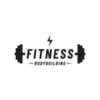 Retro vintage gym sport bodybuilding template Logo design.Logo for business , fitness , label ,badge and gym center. vector
