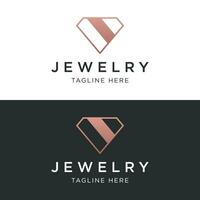 creativo lujo diamante logo modelo diseño. logo para negocio, joyas, marca y compañía. vector