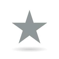 Star icon vector isolated on white background