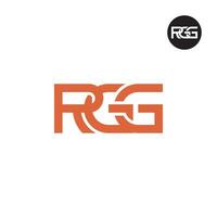 letra rgg monograma logo diseño vector