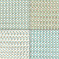 Four geometric seamless patterns. Can be used on textiles, wallpapers, surfaces, venue designs and as a background for cards and invitations