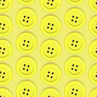 Seamless pattern with yellow buttons on a yellow background vector