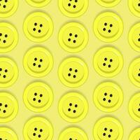 Seamless pattern with yellow buttons on a yellow background vector