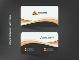 Abstract creative business card template design vector