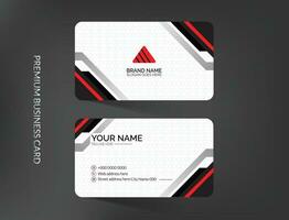 Corporate business card template design vector