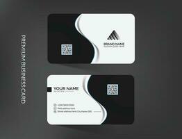 Unique business card template design vector