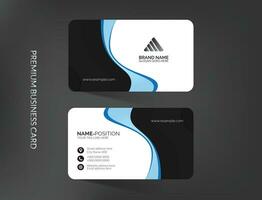 Professional business card template design vector